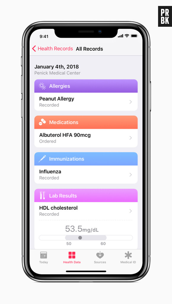 iOS 11.3 : l'app santé d'Apple évolue