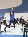 Les Bleus célèbrent leur victoire au Stade de France le 9 septembre 2018