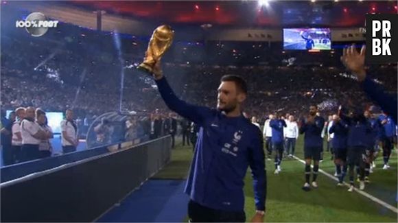 Hug Lloris présente la Coupe du Monde au Stade de France le 9 septembre 2018