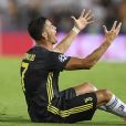 Cristiano Ronaldo en pleurs après son carton rouge