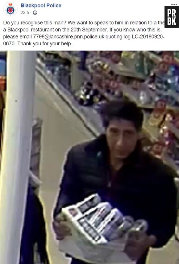 Friends : le sosie de Ross recherché par la police, les fans se marrent