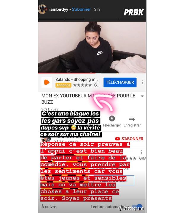 En larmes, la youtubeuse Roubaba sur sa rupture avec Birdyy : "il m'a utilisée pour le buzz"