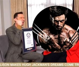 Hugh Jackman dans le Livre des Records grâce à Wolverine, l'acteur réalise son rêve
