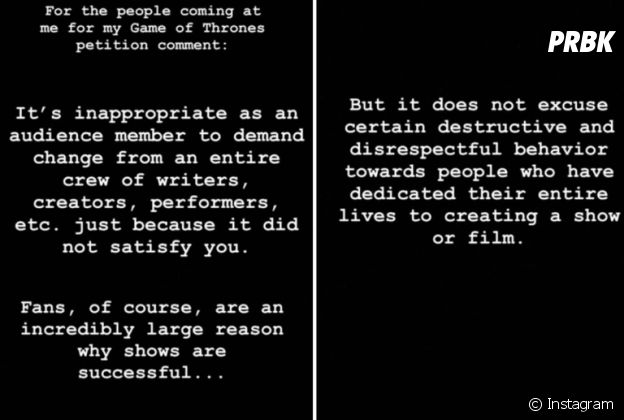 Game of Thrones saison 8 : Lili Reinhart trouve la pétition des fans "ridicule"