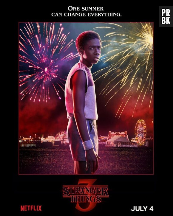 Stranger Things saison 3 : l'affiche de Lucas joué par Caleb McLaughlin