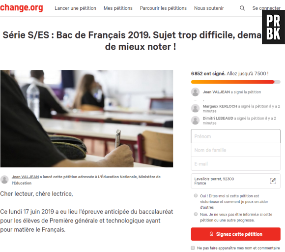 Bac 2018 : une pétition contre le bac français, jugée "trop difficile"