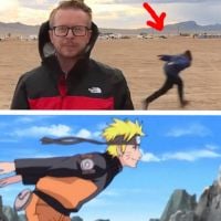 Naruto : un homme utilise la "Naruto Run" devant la Zone 51, les Internautes se marrent