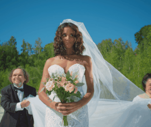 Shy'm en robe de mariée dans le clip de "Nous Deux"