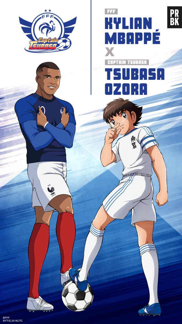 Captain Tsubasa s'associe à l'Equipe de France : Kylian Mbappé