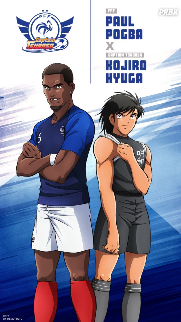 Captain Tsubasa s'associe à l'Equipe de France : Paul Pogba