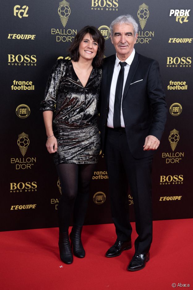 Estelle Denis et Raymond Domenech à la cérémonie du Ballon d'Or 2019