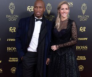 Didier Drogba et Sandy Heribert, animateurs de la cérémonie du Ballon d'Or 2019
