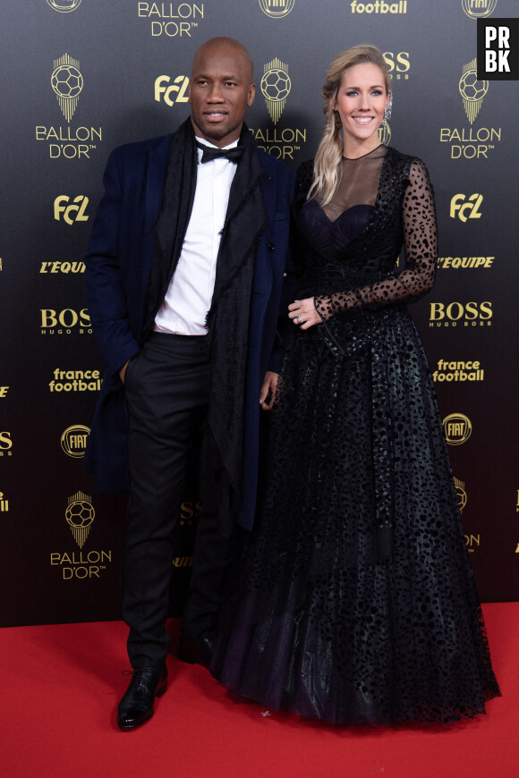 Didier Drogba et Sandy Heribert, animateurs de la cérémonie du Ballon d'Or 2019
