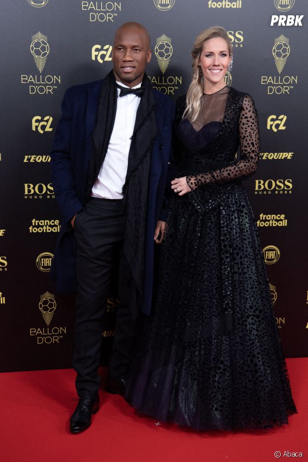Didier Drogba et Sandy Heribert, animateurs de la cérémonie du Ballon d'Or 2019
