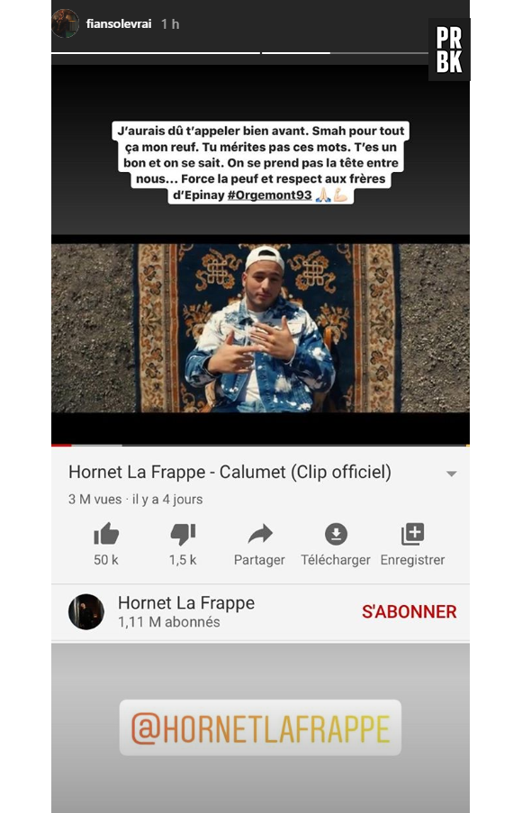 Hornet la Frappe en colère contre Fianso, il le clashe