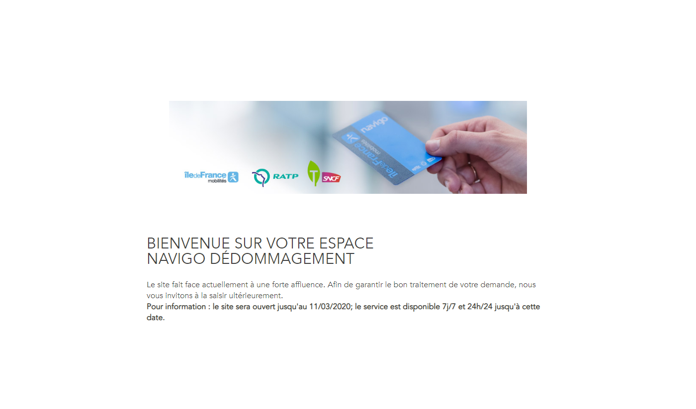 Navigo Le Site De Remboursement Bug Les Internautes Petent Un