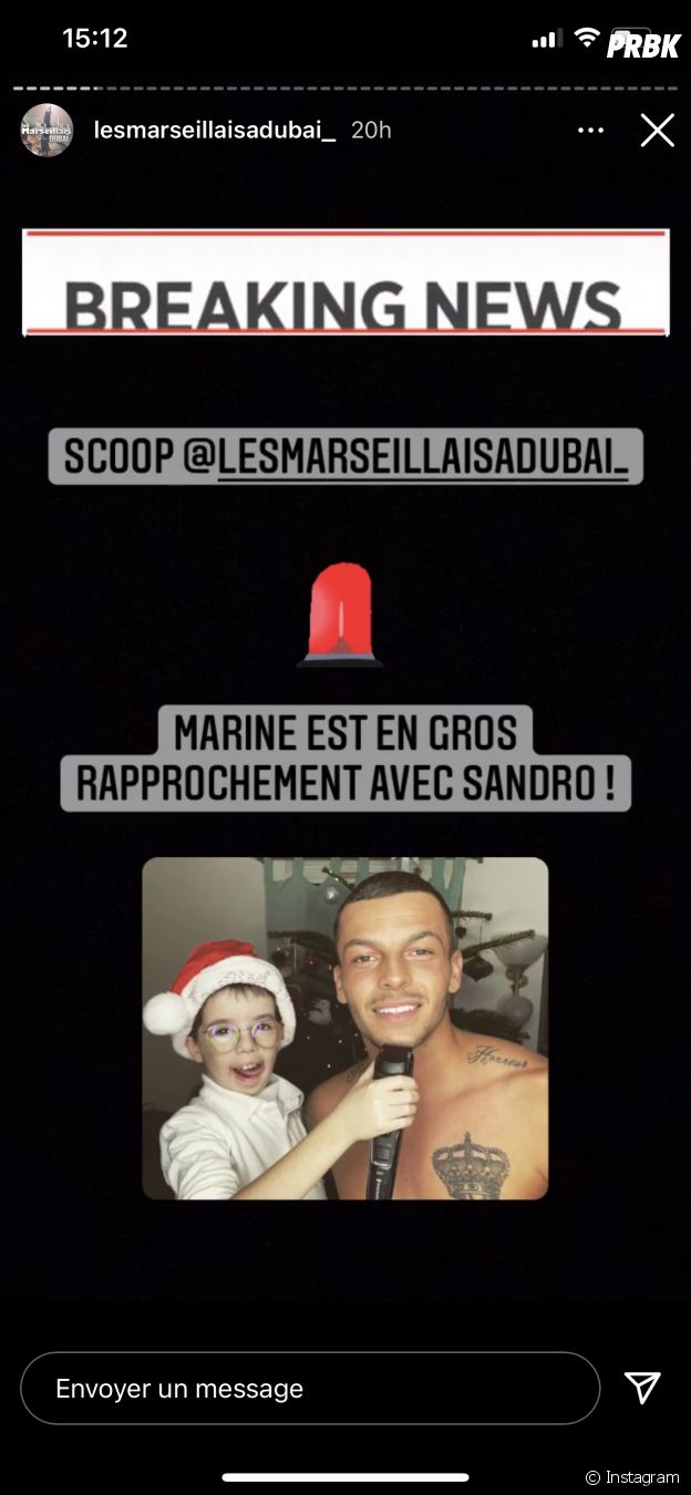 Les Marseillais à Dubaï : Marine El Himer en gros rapprochement avec Sandro ?