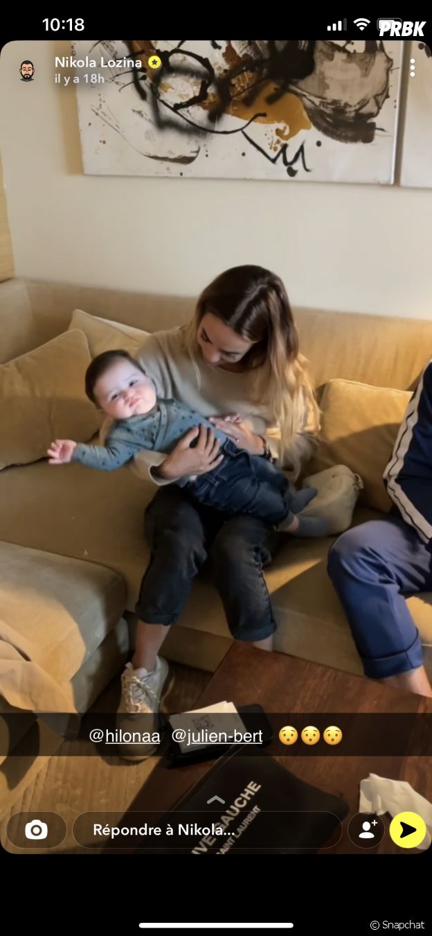 Julien Bert et Hilona de nouveau en couple ? Ils prennent la pose avec Zlatan, le fils de Nikola Lozina et Laura Lempika