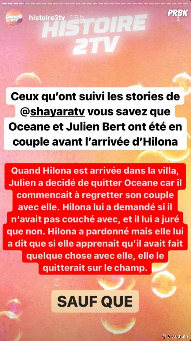 Julien Bert et Hilona séparés ? Il aurait couché avec Océane El Himer sans le dire à Hilona