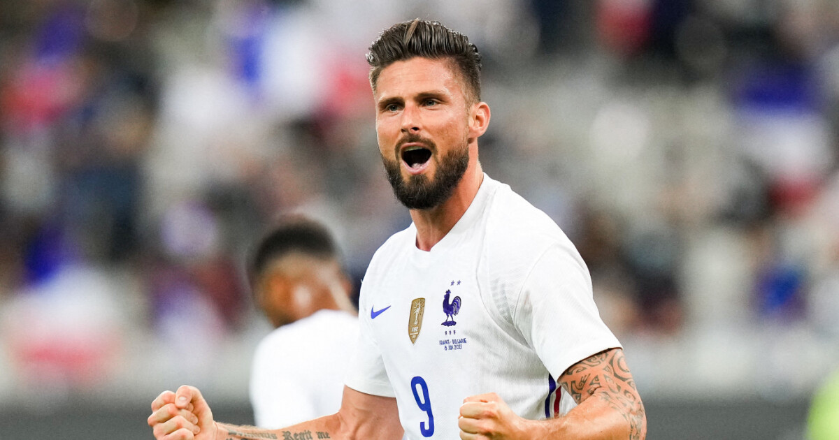 Poster Pop Art Olivier Giroud - Équipe De France Coupe Du Monde - 20x30 Pouces