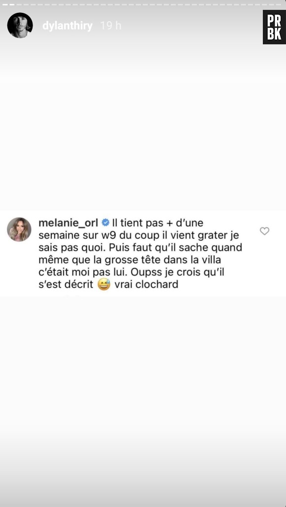 Dylan Thiry clashe Mélanie Orl qui "sort avec Greg pour faire Les Marseillais" : elle répond