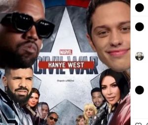 Kanye West part en live sur Instagram et clashe Pete Davidson, le boyfriend de Kim Kardashian.