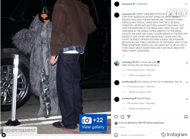 Kanye West part en live sur Instagram et clashe Pete Davidson, le boyfriend de Kim Kardashian.