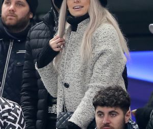 Mélanie Da Cruz (Enceinte, compagne du footballeur Anthony Martial)- People dans les tribunes du Stade de France lors du match de football amical France - Colombie à Saint-Denis le 23 mars 2018. © Cyril Moreau/Bestimage