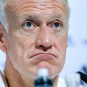 Didier Deschamps lors de la conférence de presse avant la finale France / Argentine lors de la coupe du monde FIFA Qatar 2022 à Doha le 17 décembre 2022. © William Volcov/ZUMA Press Wire / Bestimage  December 17, 2022, DOHA, DOHA, QATAR: France's coach Didier Deschamps gives a press conference in Doha on December 17, 2022 on the eve of the Qatar 2022 World Cup football match between Argentina and France. 