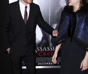 Michael Fassbender et Marion Cotillard enceinte à la première de ''Assassins Creed'' à AMC Empire à New York, le 13 décembre 2016  People attend the 'Assassin's Creed' New York premiere at AMC Empire 25 theater in New York, NY on December 13, 2016. 