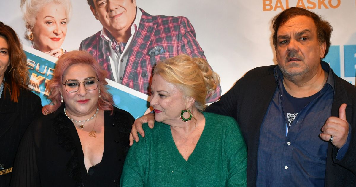 Marilou Berry, Josiane Balasko, Didier Bourdon lors de l'avant-première