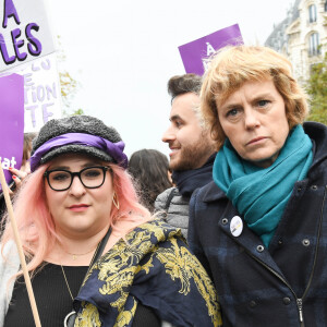 Marilou Berry et Anne Richard - De nombreuses artistes et personnalités marchent contre les violences sexistes et sexuelles le 23 Novembre 2019 © Coadic Guirec / Bestimage 