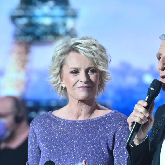 Sophie Davant et Nagui - 36ème Edition du Téléthon à Paris. Le 2 décembre 2022 © Coadic Guirec / Bestimage