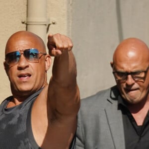 Vin Diesel arrive à l'émission Jimmy Kimmel Live ! à Los Angeles, le 27 avril 2023.