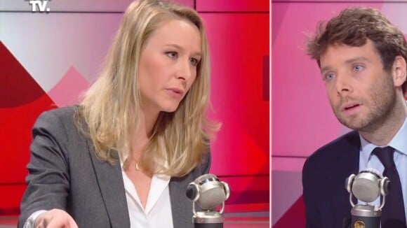 "Je ne supporte pas cette accusation en direct !" : Marion Maréchal perd ses nerfs face au remplaçant d'Apolline de Malherbe sur BFMTV