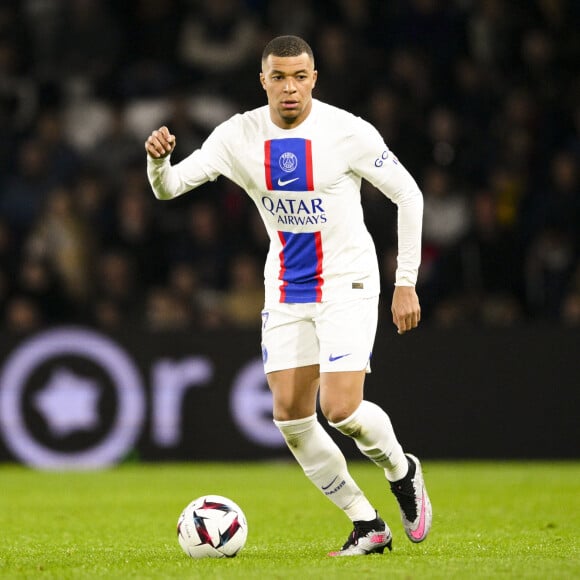 Kylian Mbappe contre Angers, le 21 avril 2023. © JB Autissier / Panoramic / Bestimage