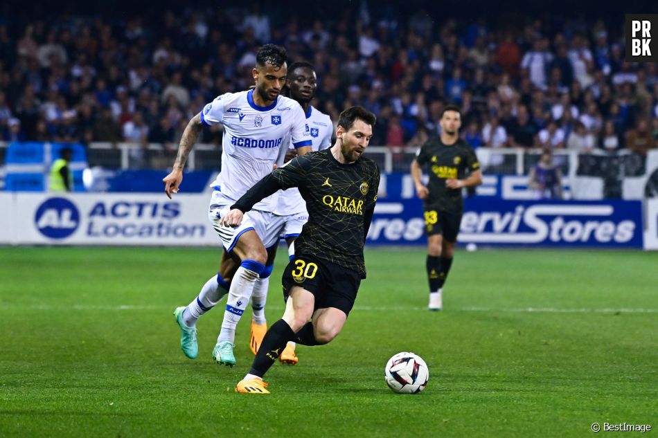 Lionel Messi contre Auxerre.