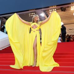 Heidi Klum sublime mais trahie par son décolleté à Cannes : son sein s'invite, façon Sophie Marceau, sur le tapis rouge