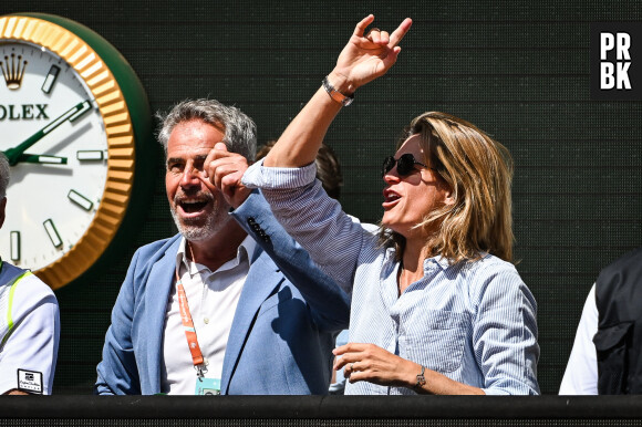 Marc Maury et Amélie Mauresmo - Concert de Yannick Noah lors des internationaux de France de Tennis de Roland Garros 2023 à Paris le 27 mai 2023. © Matthieu Mirville/Bestimage 