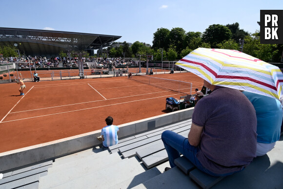 Journées de qualifications au tournoi de Roland Garros, le 26 mai 2023. © Federico Pestellini / Panoramic / Bestimage 
