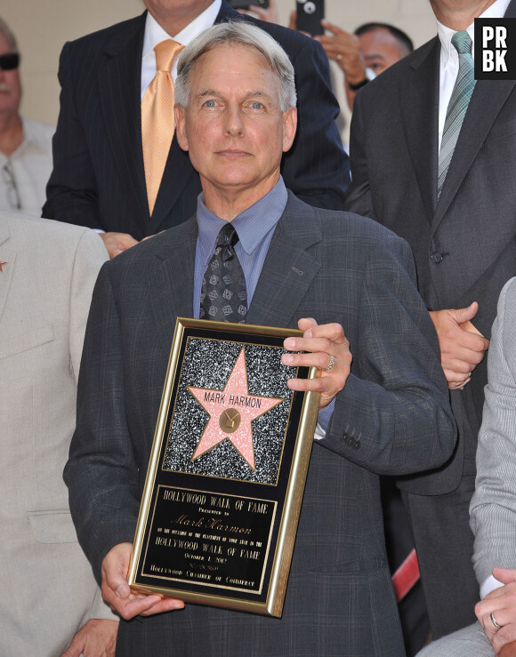 Mark Harmon reçoit son etoile sur le Walk Of Fame a Hollywood, le 1er octobre 2012. 