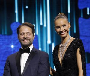 Jason Priestley et Amandine Petit, miss France 2021 - Cérémonie de clotûre du 61ème Festival de Télévision de Monte Carlo le 21 juin 2022. © Denis Guignebourg/Bestimage