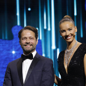 Jason Priestley et Amandine Petit, miss France 2021 - Cérémonie de clotûre du 61ème Festival de Télévision de Monte Carlo le 21 juin 2022. © Denis Guignebourg/Bestimage