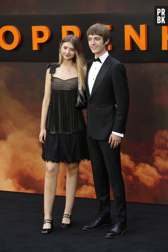 BGUK_2685708 - London, UNITED KINGDOM - Cast and guests walk along the 'charred' black carpet at the Oppenheimer Premiere in London. Pictured: Francis Bourgeois