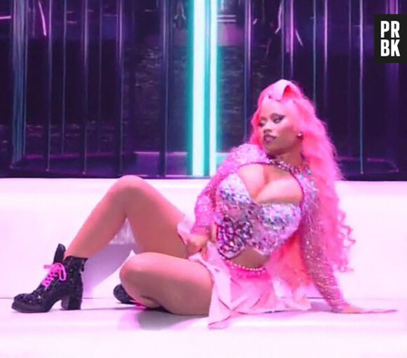 Nicki Minaj chante lors des Video Music Awards 2022 à Newark le 28 août 2022