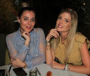 Magali Berdah, Jessica Thivenin - Dîner au restaurant cacher "Le Shkoun" à Paris le 24 juin 2022. © Philippe Baldini/Bestimage