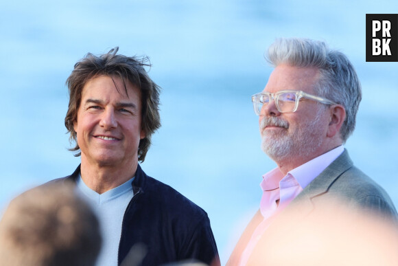 Tom Cruise, Christopher McQuarrie - Arrivées au photocall du film "Mission Impossible : Dead Reckoning, partie 1" à Sydney. Le 2 juillet 2023  