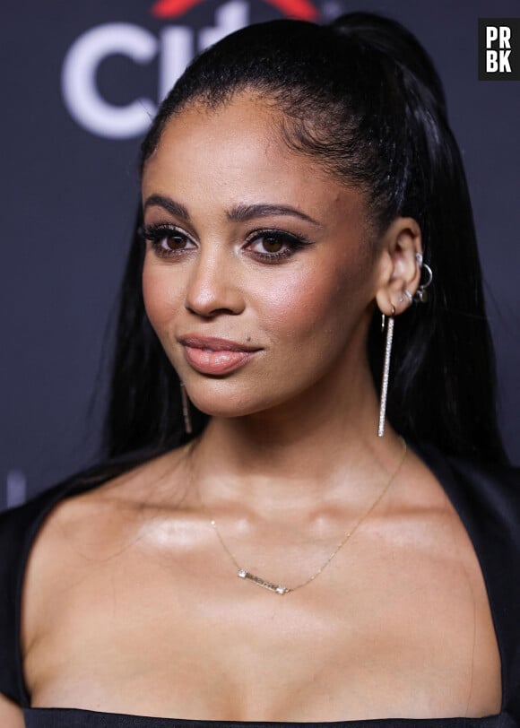 Vanessa Morgan - Photocall de la série Riverdale lors du Paleyfest 2022 à Hollywood le 9 avril 2022.