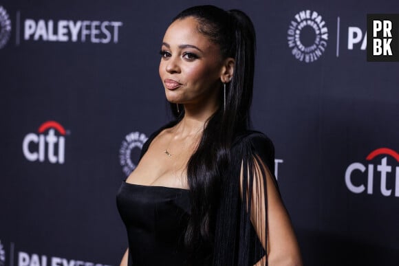 Vanessa Morgan - Photocall de la série Riverdale lors du Paleyfest 2022 à Hollywood le 9 avril 2022.