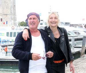 Christian François et Corinne Masiero - Photocall de la série "Boomerang" lors du Festival de la Fiction de La Rochelle. Le 18 septembre 2021 © Jean-Marc Lhomer / Bestimage  